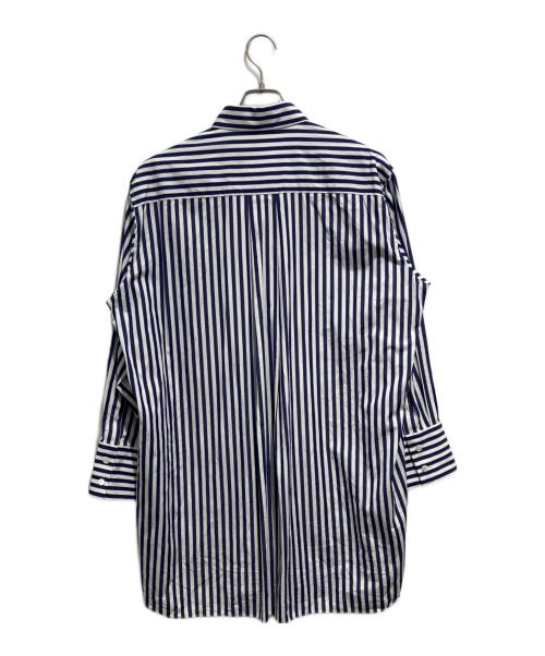 sacai（サカイ）sacai (サカイ) THOMAS MASON (トーマスメイソン) Cotton Poplin Shirt ネイビー×ホワイト サイズ:2の古着・服飾アイテム