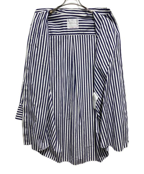 sacai（サカイ）sacai (サカイ) THOMAS MASON (トーマスメイソン) Cotton Poplin Shirt ネイビー×ホワイト サイズ:2の古着・服飾アイテム