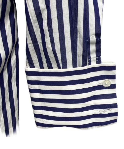 sacai（サカイ）sacai (サカイ) THOMAS MASON (トーマスメイソン) Cotton Poplin Shirt ネイビー×ホワイト サイズ:2の古着・服飾アイテム