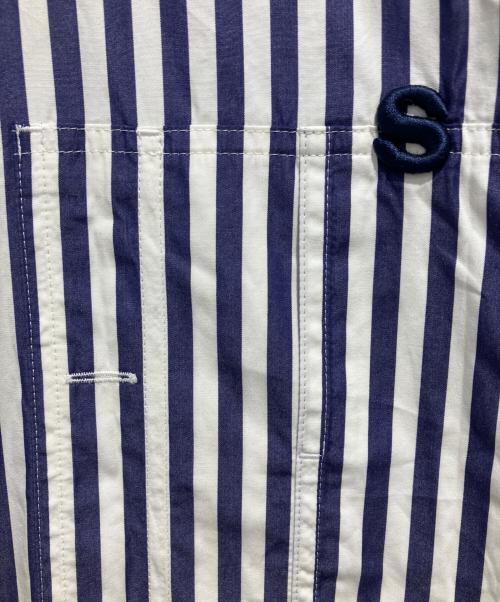 sacai（サカイ）sacai (サカイ) THOMAS MASON (トーマスメイソン) Cotton Poplin Shirt ネイビー×ホワイト サイズ:2の古着・服飾アイテム