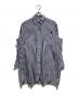 sacai（サカイ）の古着「Cotton Poplin Shirt」｜ネイビー×ホワイト