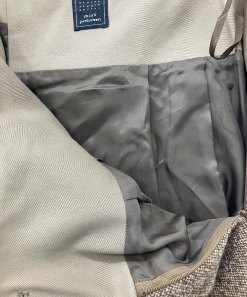 mina perhonen（ミナ ペルホネン）mina perhonen (ミナ ペルホネン) タックスカート ブラウン サイズ:38の古着・服飾アイテム