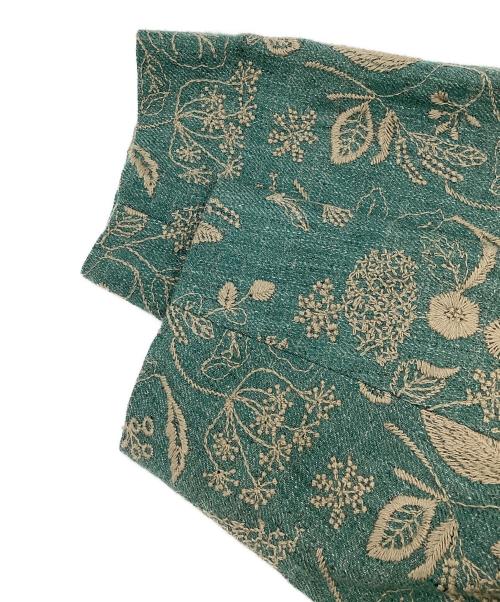 muuc（ムーク）muuc (ムーク) 筆記帳刺繍ジャケット グリーン サイズ:2の古着・服飾アイテム
