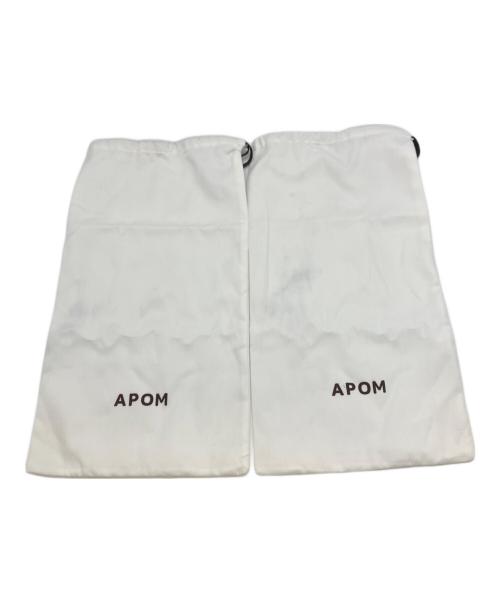 APOM（アポム）APOM (アポム) トラックソールチロリアンシューズ ブラック サイズ:37の古着・服飾アイテム