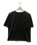 MAATEE&SONSマーティーアンドサンズ）の古着「SUVIN VELOUR BOAT TEE」｜ブラック