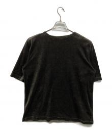 MAATEE&SONS（マーティーアンドサンズ）の古着「SUVIN VELOUR BOAT TEE」｜ブラック