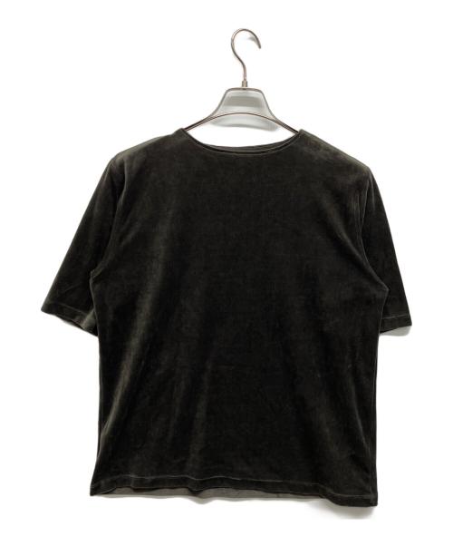 MAATEE&SONS（マーティーアンドサンズ）MAATEE&SONS (マーティーアンドサンズ) SUVIN VELOUR BOAT TEE ブラック サイズ:2の古着・服飾アイテム