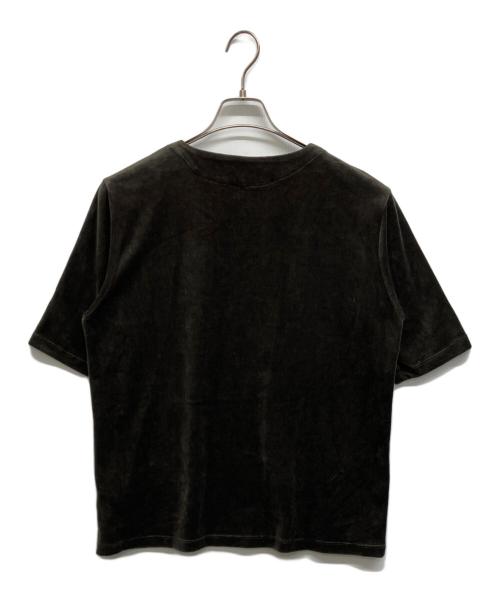 MAATEE&SONS（マーティーアンドサンズ）MAATEE&SONS (マーティーアンドサンズ) SUVIN VELOUR BOAT TEE ブラック サイズ:2の古着・服飾アイテム