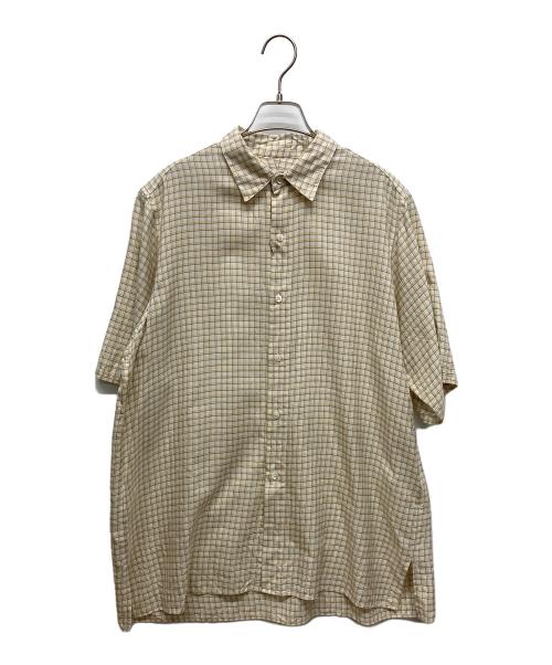 MAATEE&SONS（マーティーアンドサンズ）MAATEE&SONS (マーティーアンドサンズ) STEVEN ALAN (スティーブンアラン) シャツ イエロー×グリーン サイズ:2の古着・服飾アイテム