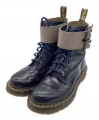Dr.Martens×LIMI feuドクターマーチン×リミフゥ）の古着「8ホールWバックルブーツ PASCAL」｜ネイビー