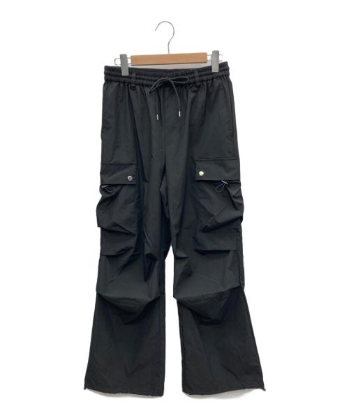 neucon（ニューコン）neucon (ニューコン) ダブルポケットパラシュートカーゴパンツ ブラック サイズ:2の古着・服飾アイテム