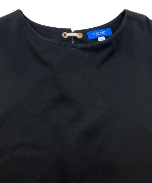 BLUE LABEL CRESTBRIDGE（ブルーレーベルクレストブリッジ）BLUE LABEL CRESTBRIDGE (ブルーレーベルクレストブリッジ) ノースリーブワンピース  ブラック サイズ:36の古着・服飾アイテム