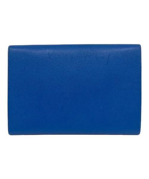 HERMES（エルメス）HERMES (エルメス) ポシェットリオ　ドキュメントケース ブルーの古着・服飾アイテム