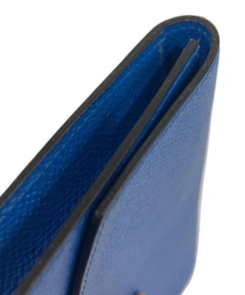 HERMES（エルメス）HERMES (エルメス) ポシェットリオ　ドキュメントケース ブルーの古着・服飾アイテム