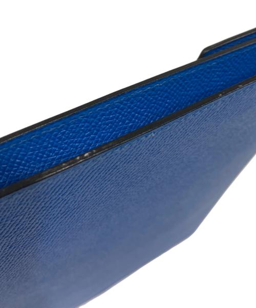 HERMES（エルメス）HERMES (エルメス) ポシェットリオ　ドキュメントケース ブルーの古着・服飾アイテム