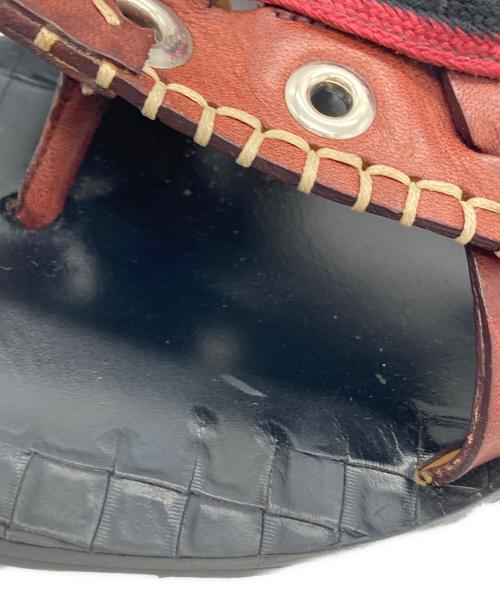 BOTTEGA VENETA（ボッテガベネタ）BOTTEGA VENETA (ボッテガベネタ) トングサンダル ブラック×ブラウン サイズ:SIZE 37の古着・服飾アイテム