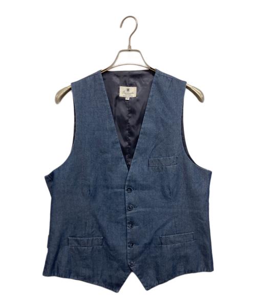 giannetto（ジャンネット）giannetto (ジャンネット) デニム調ジレ ネイビー サイズ:50の古着・服飾アイテム