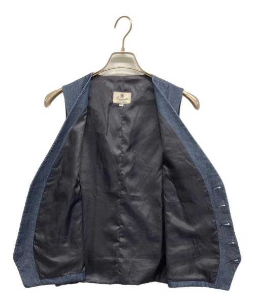 giannetto（ジャンネット）giannetto (ジャンネット) デニム調ジレ ネイビー サイズ:50の古着・服飾アイテム