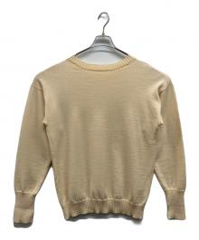 ANDERSEN-ANDERSEN（アンデルセン アンデルセン）の古着「フィンガーホールウールニット」｜アイボリー