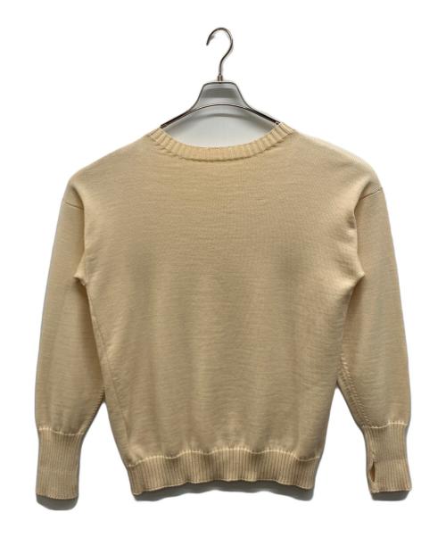 ANDERSEN-ANDERSEN（アンデルセン アンデルセン）Andersen-Andersen (アンデルセン アンデルセン) フィンガーホールウールニット アイボリー サイズ:XLの古着・服飾アイテム