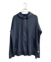 LARDINI（ラルディーニ）の古着「メッシュ切替ジップパーカー」｜ネイビー