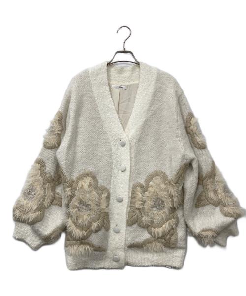 Snidel（スナイデル）Snidel (スナイデル) ファンシージャガードジャケット ホワイト サイズ:FREEの古着・服飾アイテム