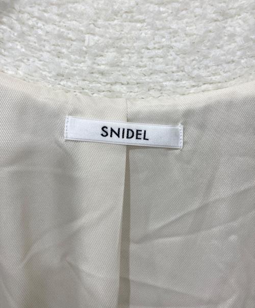 Snidel（スナイデル）Snidel (スナイデル) ファンシージャガードジャケット ホワイト サイズ:FREEの古着・服飾アイテム