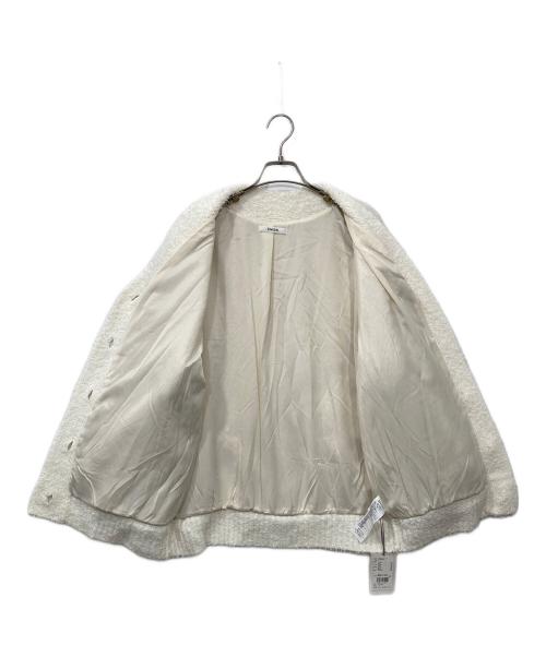 Snidel（スナイデル）Snidel (スナイデル) ファンシージャガードジャケット ホワイト サイズ:FREEの古着・服飾アイテム