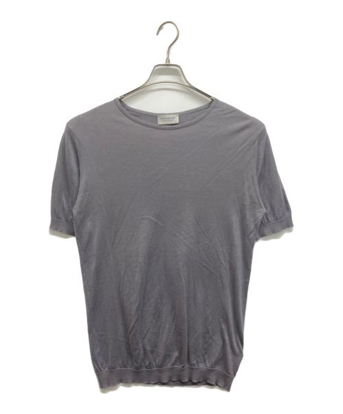 JOHN SMEDLEY（ジョンスメドレー）JOHN SMEDLEY (ジョンスメドレー) 半袖ニット グレー サイズ:Mの古着・服飾アイテム