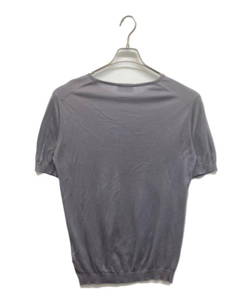 JOHN SMEDLEY（ジョンスメドレー）JOHN SMEDLEY (ジョンスメドレー) 半袖ニット グレー サイズ:Mの古着・服飾アイテム