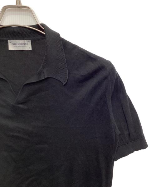 JOHN SMEDLEY（ジョンスメドレー）JOHN SMEDLEY (ジョンスメドレー) シーアイランドコットンスキッパーポロ ブラック サイズ:Sの古着・服飾アイテム