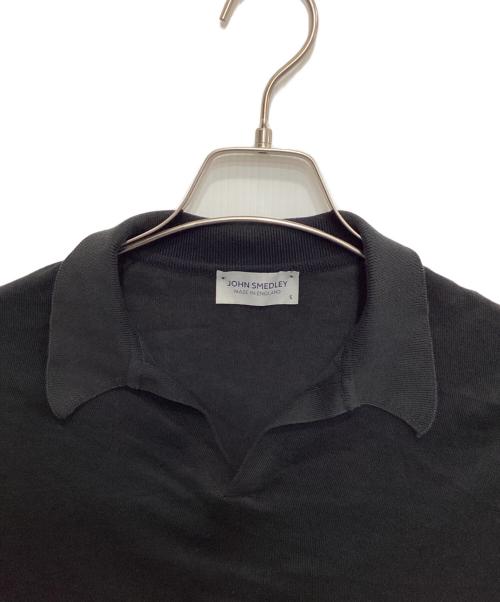 JOHN SMEDLEY（ジョンスメドレー）JOHN SMEDLEY (ジョンスメドレー) シーアイランドコットンスキッパーポロ ブラック サイズ:Sの古着・服飾アイテム