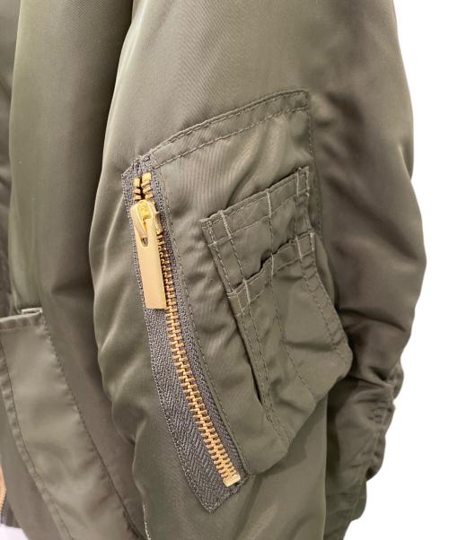 Mame Kurogouchi（マメクロゴウチ）Mame Kurogouchi (マメクロゴウチ) フローラル エンブロイダリー フライトジャケット オリーブ サイズ:1の古着・服飾アイテム