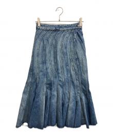 MARC JACOBS（マークジェイコブス）の古着「The Wave Denim Skirt」｜インディゴ