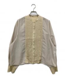 RIM.ARK（リムアーク）の古着「Sheer sleeve pintuck SH」｜ベージュ