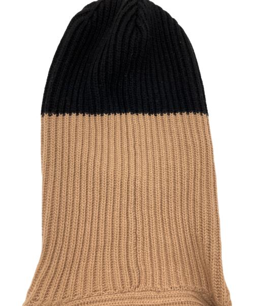 Ferragamo（フェラガモ）Ferragamo (フェラガモ) カラーブロック クロップド ニットパーカー ブラウン サイズ:Sの古着・服飾アイテム