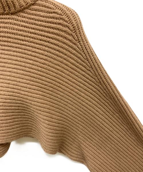 Ferragamo（フェラガモ）Ferragamo (フェラガモ) カラーブロック クロップド ニットパーカー ブラウン サイズ:Sの古着・服飾アイテム