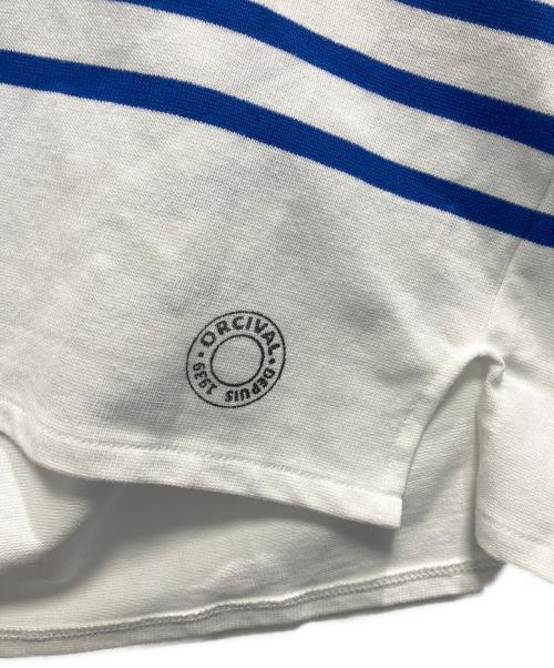 ORCIVAL（オーシバル）ORCIVAL (オーシバル) biotope (ビオトープ) basque shirt skipper ホワイト×ブルー サイズ:2の古着・服飾アイテム