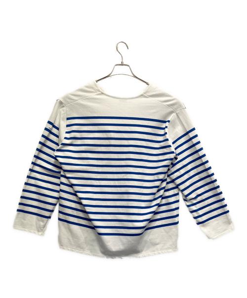 ORCIVAL（オーシバル）ORCIVAL (オーシバル) biotope (ビオトープ) basque shirt skipper ホワイト×ブルー サイズ:2の古着・服飾アイテム