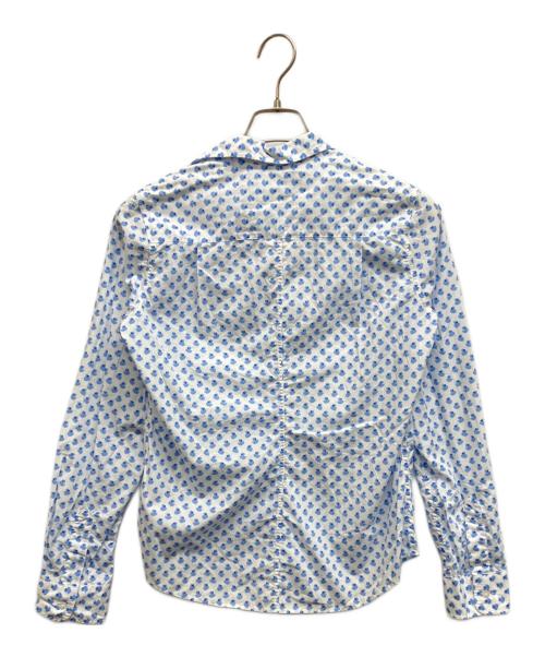 Frank&Eileen（フランクアンドアイリーン）Frank&Eileen (フランクアンドアイリーン) アヒル柄シャツ ホワイト×ブルー サイズ:XSの古着・服飾アイテム