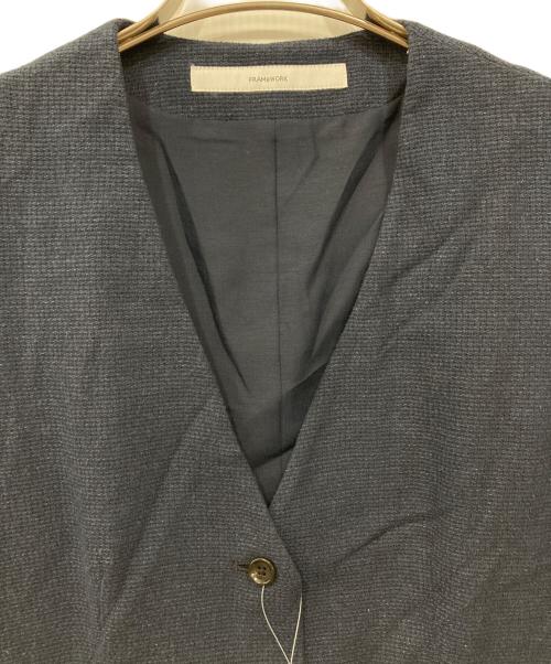 FRAMeWORK（フレームワーク）FRAMeWORK (フレームワーク) サマーツィードベスト ネイビー サイズ:Free 未使用品の古着・服飾アイテム