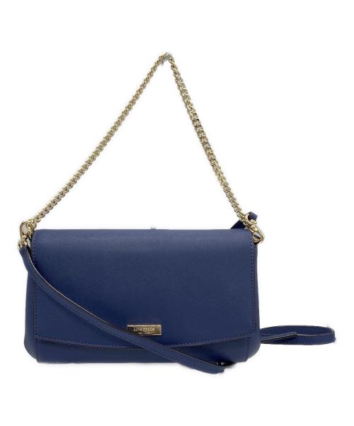 Kate Spade（ケイトスペード）Kate Spade (ケイトスペード) 2WAYチェーンショルダーバッグ ネイビーの古着・服飾アイテム