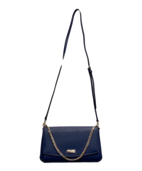 Kate Spade（ケイトスペード）Kate Spade (ケイトスペード) 2WAYチェーンショルダーバッグ ネイビーの古着・服飾アイテム