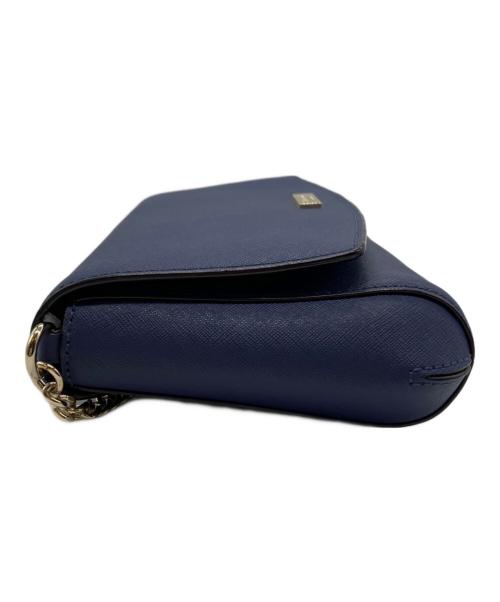 Kate Spade（ケイトスペード）Kate Spade (ケイトスペード) 2WAYチェーンショルダーバッグ ネイビーの古着・服飾アイテム