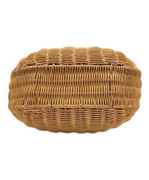 kurashi&trips publishing（クラシアンドトリップス パブリッシング）kurashi&trips publishing (クラシアンドトリップス パブリッシング) ころんと丸いカゴバッグ ブラウン×ブラックの古着・服飾アイテム