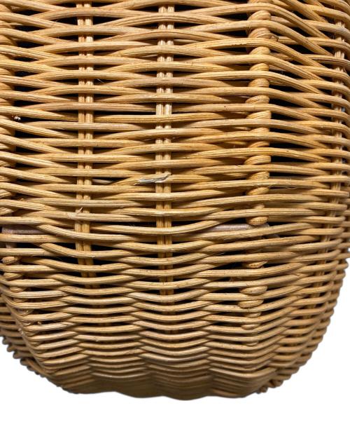 kurashi&trips publishing（クラシアンドトリップス パブリッシング）kurashi&trips publishing (クラシアンドトリップス パブリッシング) ころんと丸いカゴバッグ ブラウン×ブラックの古着・服飾アイテム