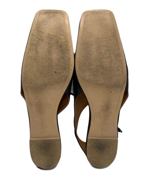 Pippichic（ピッピシック）Pippichic (ピッピシック) SQUARE TOE FLAT SHOES ブラック サイズ:37の古着・服飾アイテム