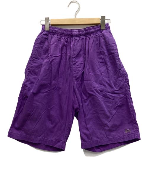 stussy（ステューシー）stussy (ステューシー) ハーフパンツ パープル サイズ:Sの古着・服飾アイテム
