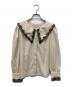 Her lip to（ハーリップトゥ）の古着「Lace Trimmed Ribbon Collar Blouse」｜ベージュ