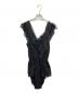 HER LIP TO（ハーリップトゥ）の古着「Maison Lace-Trimmed Playsuit」｜ブラック